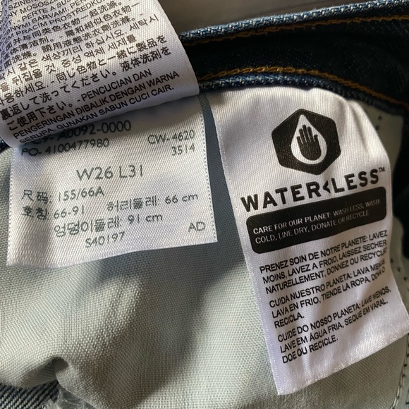 Levi’s High Waisted Straight Jeans (Dark Wash) - Picture 9 of 9